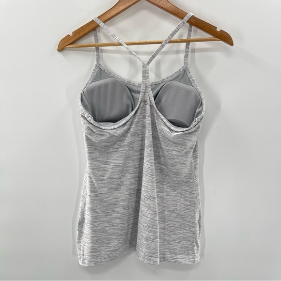 Lululemon Power Pose Tank in Wee Are From Space Ice Grey Alpine White Size 10 - Picture 12 of 13
